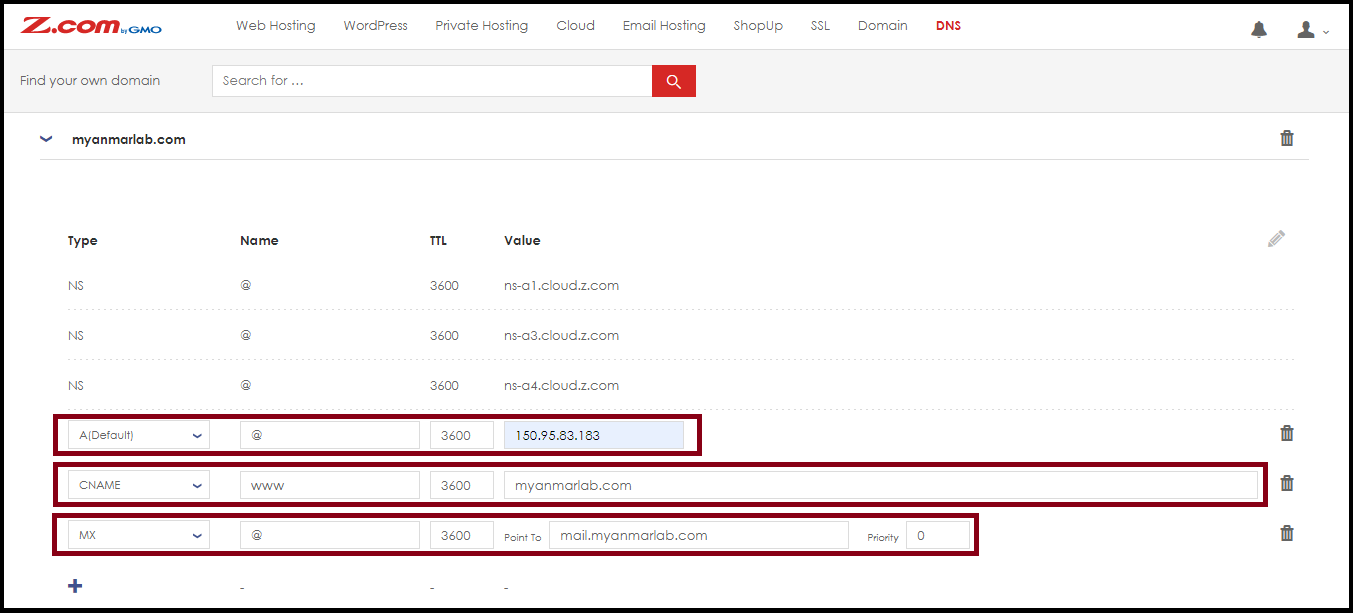 how to add dns record only to computers with static ip